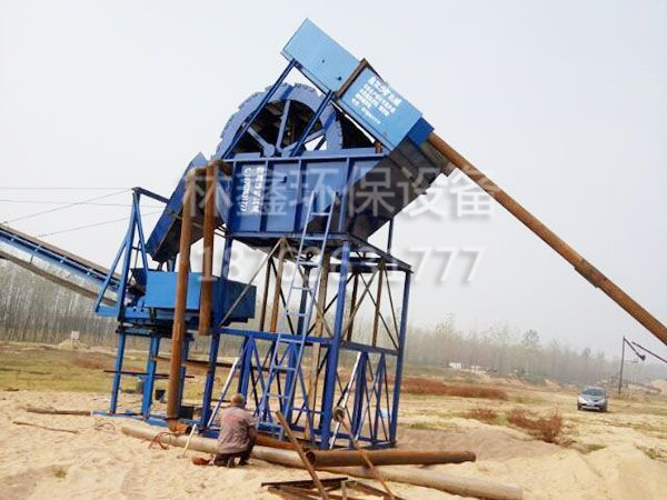抽沙水洗輪式洗沙機